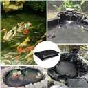 ToLanbbt Pond Liner 4 x 7 Ft HDPE Pond Liners, 20 Mil UV Resistant Preformed Pond Liner Easy Cutting, Pond Liner for Natural Looking Ponds, Waterfall, Koi Pondsand Water Garden (Black)