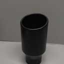 3 inch Inlet Exhaust Tip, 3" Inlet 4.5" Outlet 9" Overall Length Stainless Steel Exhaust Tailpipe Tip, Black Coated Finish Muffler Tip, Bolt-On