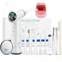 Upgraded Tonsil Stone Remover Tool-Rechargeable Tonsil Stone Vacuum with LED Light & 11-in-1 Probes, Instant Suction for Bad Breath Relief,Safe Silicone/Glass Tip for Tonsilloliths RemovalOFF-White