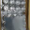 WIKDAY Egg Cartons Cheap Bulk 100 Pack 12 Count Plastic Clear Dozen Reusable Empty Egg Containers for Chicken Eggs Storage with Date Tracking Stickers