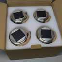 ROSHWEY 4 Pack Solar Lanterns Outdoor Waterproof, Gifts for Women 30 LED Garden Decor Hanging Solar Lights Decorative Backyard Decorative Lighting for Patio Trees Pathway Yard