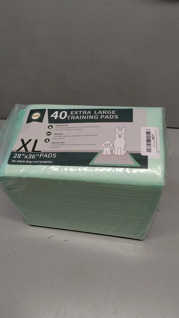 Dog Pee Pads Extra Large 36" × 28" , 40 Count Puppy Pads, Doggy Pads｜Disposable Training Pads, Super Absorbent & Leak-Proof & Quick Drying Potty Pads