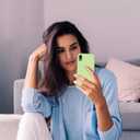 Cordking Designed for iPhone XR Case, Silicone Ultra Slim Shockproof Phone Case with [Soft Anti-Scratch Microfiber Lining], 6.1 inch, Tea Green