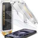 UNBREAKcable Screen Protector for iPhone 16 Plus/15 Plus, Pull-To-Protect Easy Installation, Auto Dust-Elimination, 9H+ Military-Grade Tempered Glass, Bubble-Free, Case Friendly, HD Clear, 2 Pack