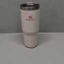 Stanley IceFlow Stainless Steel Tumbler with Straw - Vacuum Insulated Water Bottle for Home, Office or Car Reusable Cup with Straw Leak Resistant Flip Cold for 12 Hrs or Iced for 2 Days (Rose Quartz) (30 Ounces)