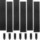 NexiPro Steel Landscape Edging 40" Lx8 H,6pcs Metal Landscape Edging with 7 Stakes,20Ft Easy-to-Install Garden Edging for Flexible Bend,No-Dig Lawn Edging Border for Yard Pathway Forestry,Black