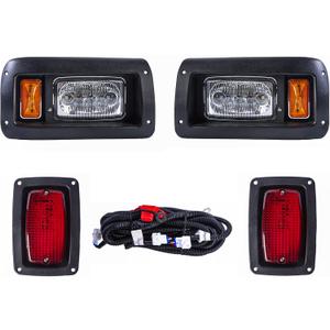 Club Car DS LED Adjustable Light kit 48V, 2 LED headlight, 2 LED taillight, 1 Basic wiring harness, Instruction & hardware included