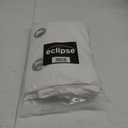 Eclipse Aurelia Velvet Room Darkening Grommet Noise Reduction Window Curtains (2 Panels), 52 in x 63 in, White