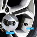 Tire Valve Stem Caps for Mercedes Benz AMG Metal Car Wheel Air caps Auto Valve Stem Caps Accessories 4 Pack Black
