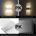 ChangM LED Wall Sconce Modern Wall Light Lamps 12W Warm White Up and Down Indoor Acrylic Lighting Fixture for Living Room Bedroom Hallway Conservatory Home Room Decor Not Dimmable No Plug(2 Pack)
