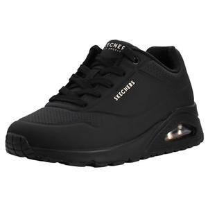 Skechers Women's Uno-Stand on Air Sneaker, Black/Black, Size 9