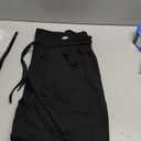 HeSaYep Women's Fleece Lined Sweatpants Barrel Leg Baggy Sweat Pants Winter Thermal Cotton Pants with Pockets (Black)