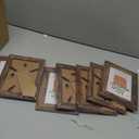 PETAFLOP Wooden 4x6 Picture Frame Set of 7, Rustic Frames Display 4 by 6 Inch Photo for Wall or Tabletop