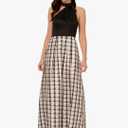 Adrianna Papell Women's Plaid Combo Gown, Size: 8