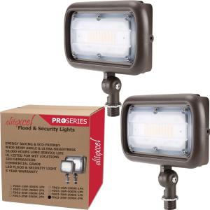 LED Flood Lights - 30W UL Listed, 3300 Lumen Landscape & Security Lights, 5000K Waterproof, 120-277V Outdoor Garden Light