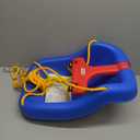 Little Tikes Snug 'n Secure Blue Swing with Adjustable Straps, 2-in-1 for Baby and Toddlers Ages 9 Months - 4 Years