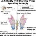 12 pcs flower car vent clips cute car decorations interior air vent clips butterfly accessories para carros pink car accessories for women interior, gift for girlfriend, coworker, family