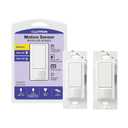 Lutron Maestro Motion Sensor Light Switch, for Bathroom, Garage, Laundry Room, and Closet, for Any Bulbs, Occupancy and Vacancy Sensor, Single-Pole Only, No Neutral Req, MS-OPS2H-2-WH, White (2 Pack)