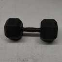 CAP Barbell 35 LB Coated Hex Dumbbell Weight with Black Handle  (35 lb - Single)