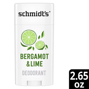 Schmidt's Natural Deodorant Aluminum Free Bergamot & Lime -- 2.65 oz