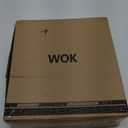 Carbon Steel Wok, 13-Inch, Pre-Seasoned, Non-Stick, with Lid, Flat Bottom, Ideal for Stovetop Cooking