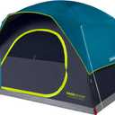 Coleman 6-person Skydome Dark Room Tent with Rainfly, 5 Minute Setup, Blocks 90% of Sunlight, 20% More Headroom Than Traditional Tents