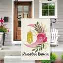 DLZDN Ramadan Kareem Garden Flag Muslim Mosque Lantern Moon Flag 1218 Inch Double Side Vertical Burlap Farmhouse Yard Sign Eid Mubuark Party Outdoor Decoration