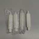 MAITREYA White Candlesticks Short Taper Candle Dripless Dinner Candle for Wedding Party Decoration Home Dinner,6.5inch,4 Pack (6.5"-white)