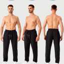 Mens Sweatpants with Zipper Pockets 5 Pack Athletic Joggers for Men Warm Slim Fit Track Workout Running Sweat Pants L