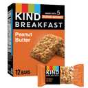 KIND Breakfast Bars, Peanut Butter, Healthy Snacks, Gluten Free, 5g Protein, 6 Count (EXP 05/28/26)