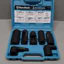 DURATECH 7PCS O2 Oxygen Sensor & Oil Pressure Socket Set, 1/2" 3/8" Drive x 22mm (7/8") 27mm 29mm Oxygen Socket Wrench, O2 Sensor Remover Removal Tool