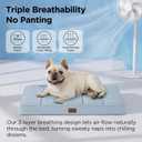 Bedsure Orthopedic Cooling Dog Bed for Medium Dogs - 30x20 Inches Comfy Breathable Puppy Beds with Removable Washable Cover, Cold Flat Egg Crate Foam Pet Mat, Suitable for Pet Up to 30 lbs