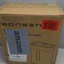 Bonsen 10-Sheet Cross Cut Paper Shredder for Home Office, P-4, Portable Handle, 4 Gallons Bin, Paper and Credit Card Shredder, Black (S3201 New Version)
