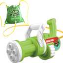 Kid's Water Gun Dinosaur 1.8L Backpack Set, Cartoon Design, Pull Out Water Blaster, Summer Outdoor Remote Controlled Water Toys, Outside Backyard Fun Squirt Guns for Kids Ages 3 4 5 6 7 8