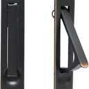 Pocket Door Edge Pull Oil Rubbed Bronze - Hidden Edge Handles Hardware for Easy Access,Stylish Pocket Door Pull,Ideal Pocket Door Hardware Solution (1 Pack)