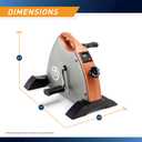 Marcy Under Desk Mini Pedal Leg and Arm Exercise Cycle with Adjustable Magnetic Resistance Leg Exercisers