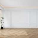 Pangda Peel and Stick Wall Molding Kit, 3D Premade Accent Molding Wainscoting Panel for Interior Wall Moulding Decor, Ready to Assemble Wainscoting Accent Panel(3 Set,35 x 68in + 99 x 68in)