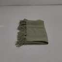 ZeeMart Linen Blend Table Runner, Sage Green 13x60 Inch, Farmhouse Burlap Linen Style Rustic Sage Green Table Runners 60 Inches Long
