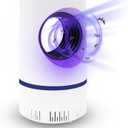 Fruit Fly Trap Flying Insect Traps Fan Powered Indoor Bug Catcher for Mosquitoes Gnats Fruit Flies Mosquito Killer Effective Blue Light