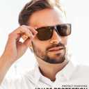 KALIYADI Polarized Mens Sun-Glasses Sunglasses-Men : Classic Sunglasses with UV Protection for Fishing Driving Golf