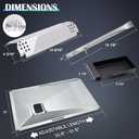 Grill Grease Tray Replacement Parts for Nexgrill 5 Burner 720-0888S, 4 Burner 720-0830X, Adjustable Drip Tray with Catch Pan, Heat Plates, Burner and Igniters for Nexgrill 720-0888s Replacement Parts.