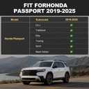 AOMSAZTO Cargo Liner Fit for Honda Passport 2019-2025