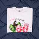 Pink Goes Good with Green Shirt Halloween Witch Costume Tee for Women Girls Cute Funny T-Shirt (White, XXL)