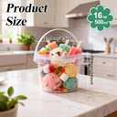 ASEVAT 6PACK, Plastic Storage Containers With Lids Kitchen, Food Storage Containers, Microwave Safe Bowls With Lids, Freezer Safe Containers, Slime, Soup (16 oz) (Clear)