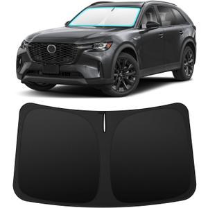 INSAUTO Custom Fit Windshield Sun Shade Accessories for Mazda CX90 CX-90 2024-2026, Foldable Front Window Sunshade, UV & Heat Reflector, Keeps Interior Cool, Includes Storage Bag