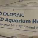 LED Aquarium Hood, White Lights, Fits 24" Framed Aquariums, Black