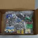 JOYIN 18 Pcs Pull Back City Cars and Trucks Toy Vehicles Set, Friction Powered Mini Cars Toys for Toddlers, Party Favors for Kids 3-5, Birthday Gifts for Boys and Girls, Treasure Box Toys