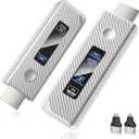 Upgraded Wireless HDMI Transmitter and Receiver, 164FT/50M Plug & Play Portable Extender, 4K Decode 1080P Output,Ultra Low Latency 5.8G + 2.4G for Streaming Video and Audio from Laptop/PC/TV/Projector