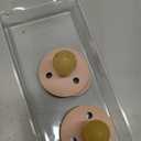 Bibs Pacifiers Color Collection, Set of 2 BPA-Free Latex Pacifiers Made in Europe, Round Nipple Baby Pacifier. (18+ Month (Pack of 2), Blush)