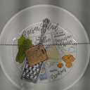 Mud Pie Caesar Salad Recipe, bowl 3" x 14" dia | grater 8 1/2", WHITE